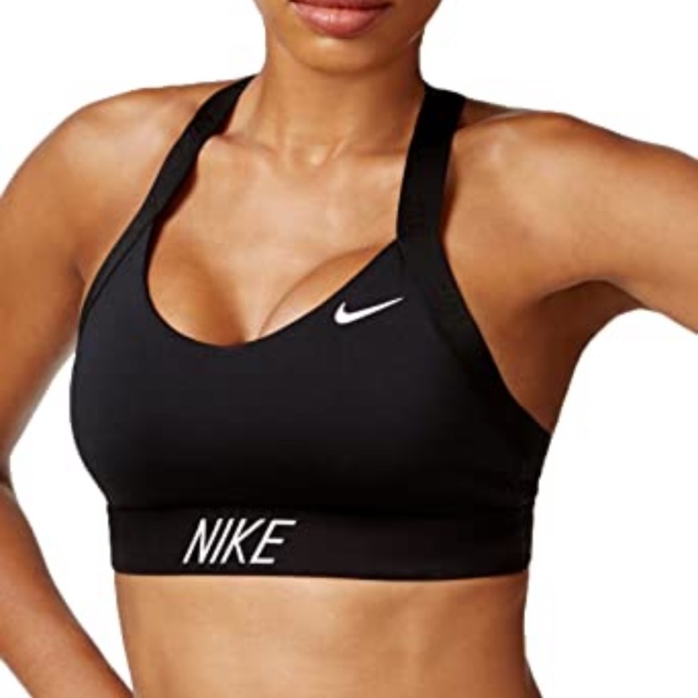 Mike black sports bra